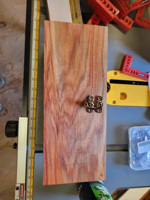 Final hardware layout before mounting