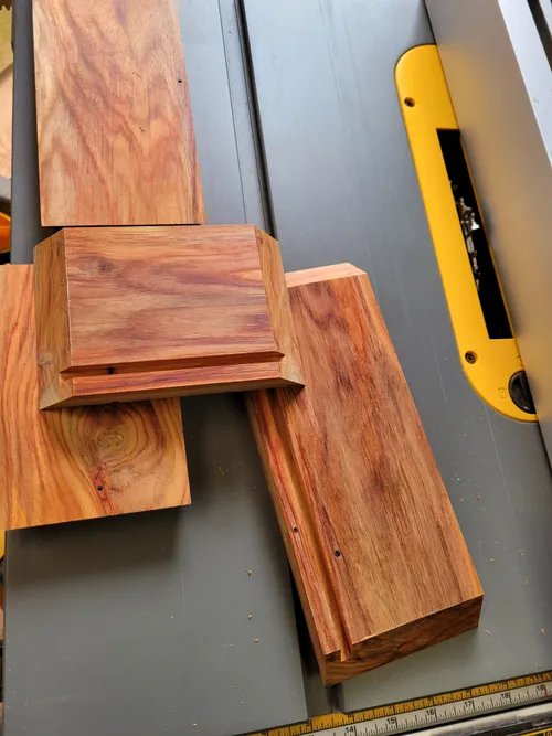 Box walls with the bottom dado groove cut